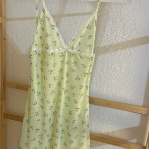 ASOS Light Yellow Floral Mini Dress